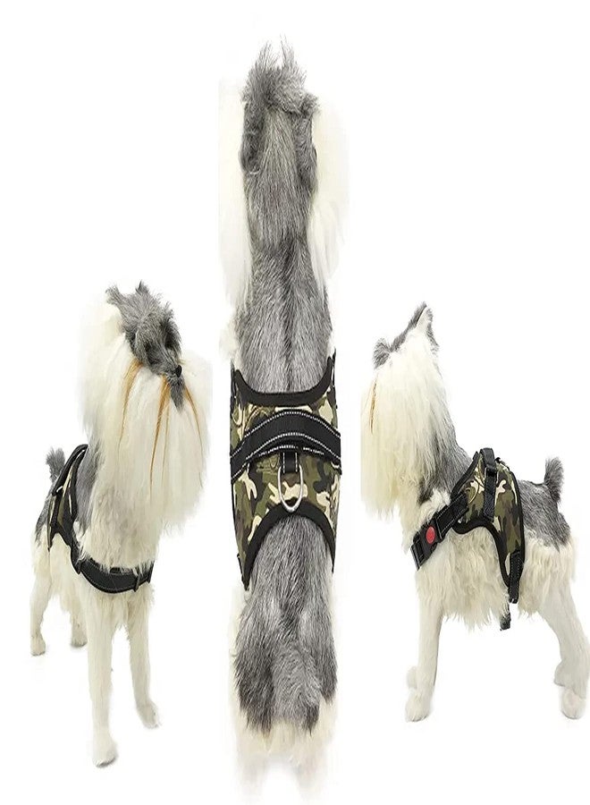 KittuPet حزام صدر وجسم للكلاب من KittuPet، مناسب للكلاب المتوسطة والكبيرة والصغيرة وجميع السلالات (متوسط، عسكري) - Image 5